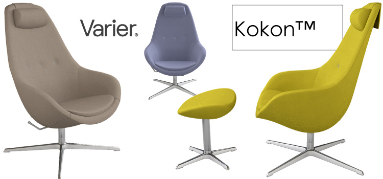 Varier Kokon draaistoelen relaxfauteuils met hocker voetenbank comfortabel zitten woonwinkel eindhoven